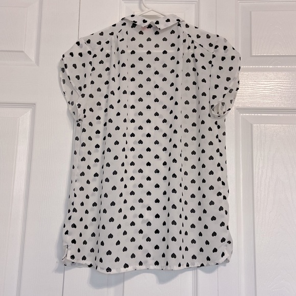 Love Tree black and white polka heart blouse - Picture 2 of 9